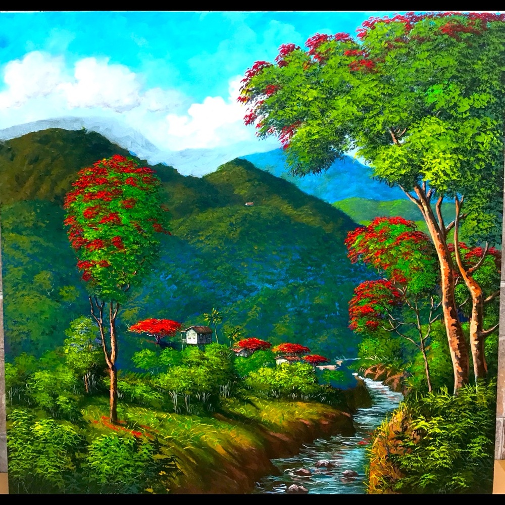 Original paint 60”x60” Jorge Romero